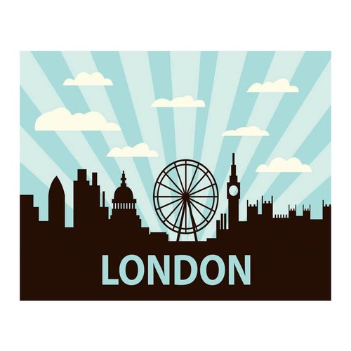 London skyline metall - skyline,